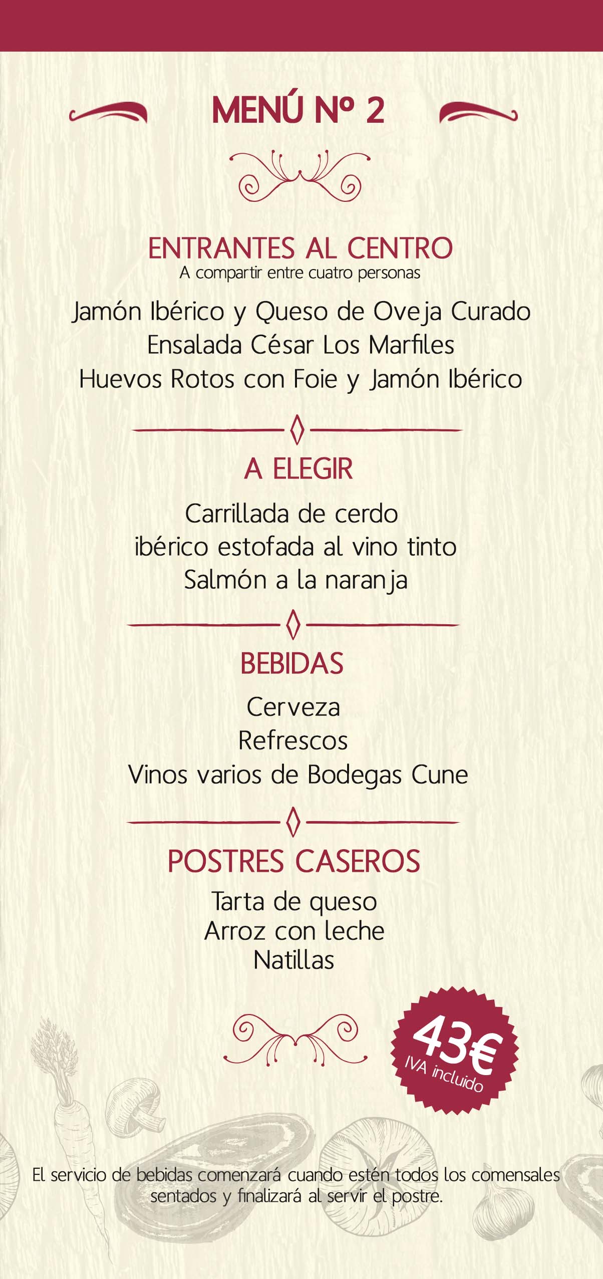 Menu 1 celebraciones Los Marfiles 2025 V2